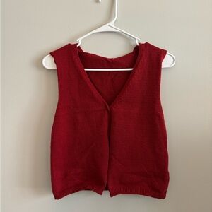 SHEIN Sweater Vest Red - Size M
